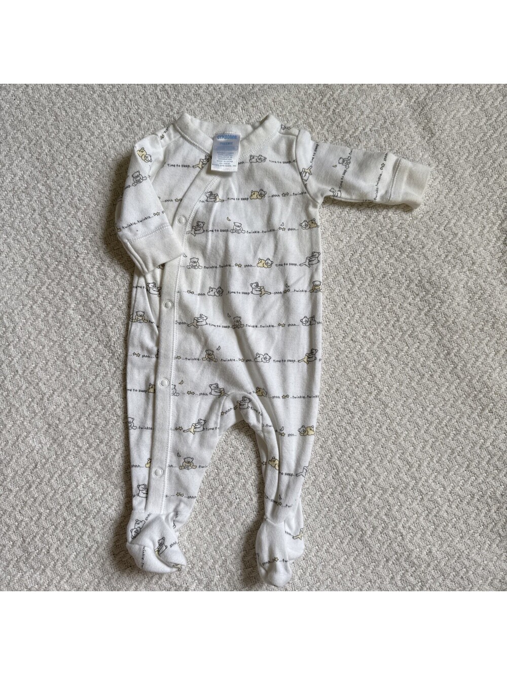VTG 2002 Gymboree Twinkle Twinkle Sleeper PJ Preemie Gymmies